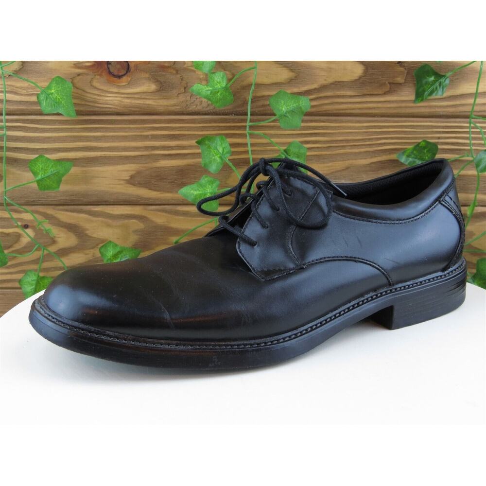 Nunn‎ Bush Sz 11 Derby Oxfords Black Leather Men Lace Up Medium (D, M)